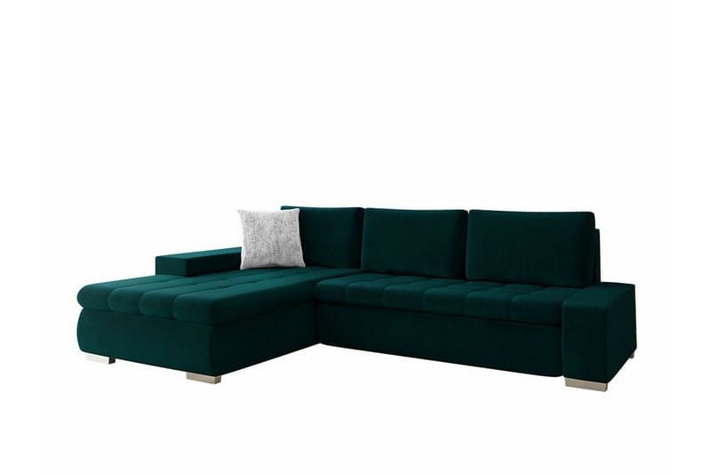 Cerys 3-sits Hörnbäddsoffa Green - Products - Möbler - Soffa - Bäddsoffa - Hörnbäddsoffa