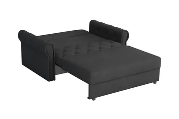 Denegal 2-sits liten bäddsoffa i Plysch - Grå - Products - Möbler - Soffa - Bäddsoffa - 2 sits bäddsoffa