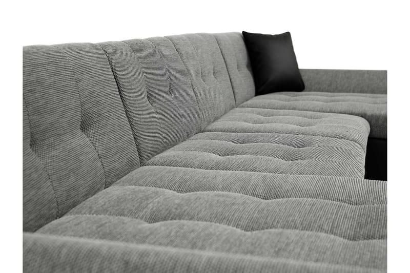 Dewitt Bäddsoffa Dubbeldivan 5-sits - Svart - Products - Möbler - Soffa - Bäddsoffa - U bäddsoffa
