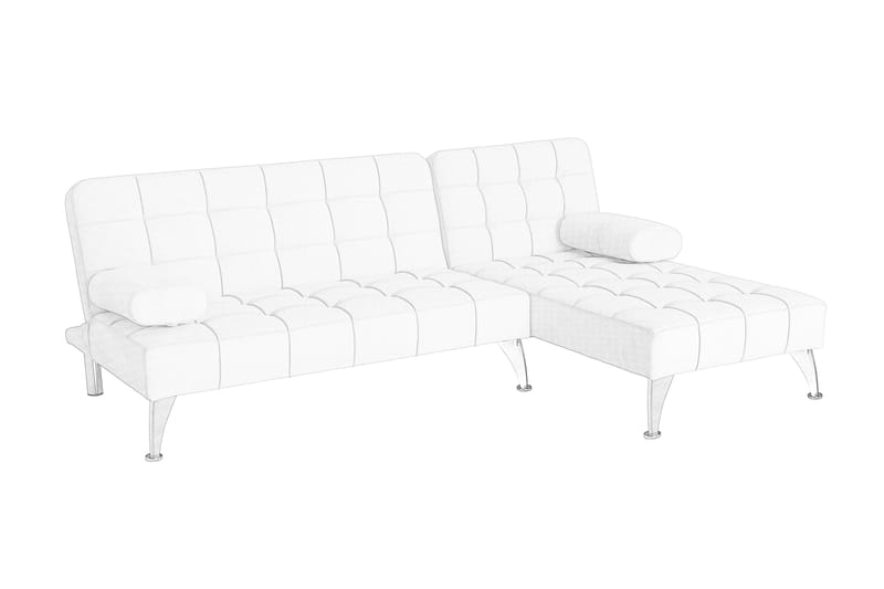Divansoffa med bäddfunktion beige sammet - beige - Products - Möbler - Soffa - Bäddsoffa - Bäddsoffa divan