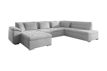 Dynir Bäddsoffa m. Divan och Schäslong 4-sits med Förvaring - Vit - Products - Möbler - Soffa - Bäddsoffa - Bäddsoffa divan