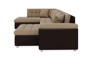 Dynir Hörnbäddsoffa Divan med F örvaring Höger - Beige/Brun - Products - Möbler - Soffa - Bäddsoffa - Bäddsoffa längsbäddad