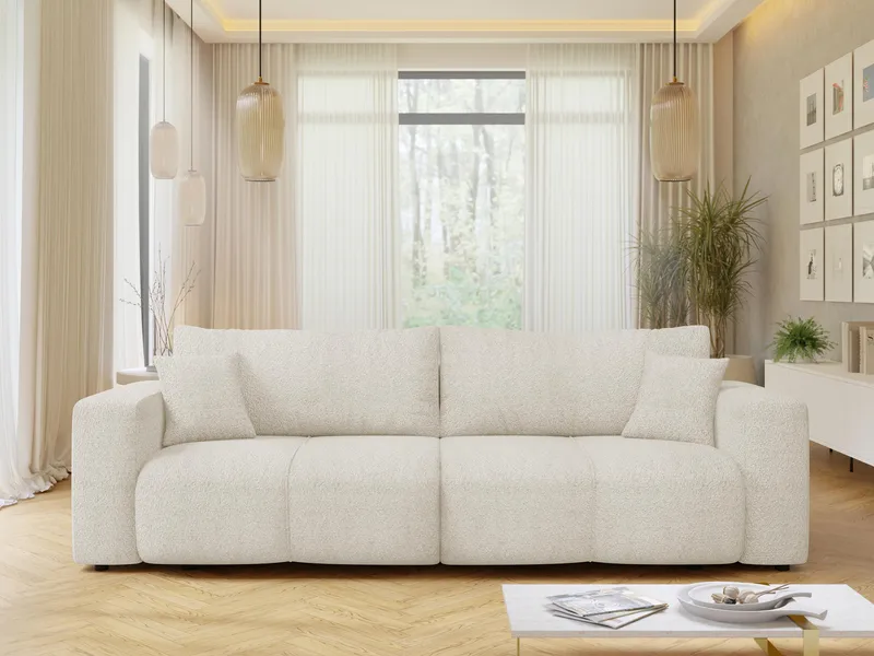 Flo Bäddsoffa 3-sits - Vit - Products - Möbler - Soffa - Bäddsoffa - 3 sits bäddsoffa