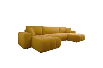 Flo Bäddsoffa Dubbeldivan 4-sits i Plysch