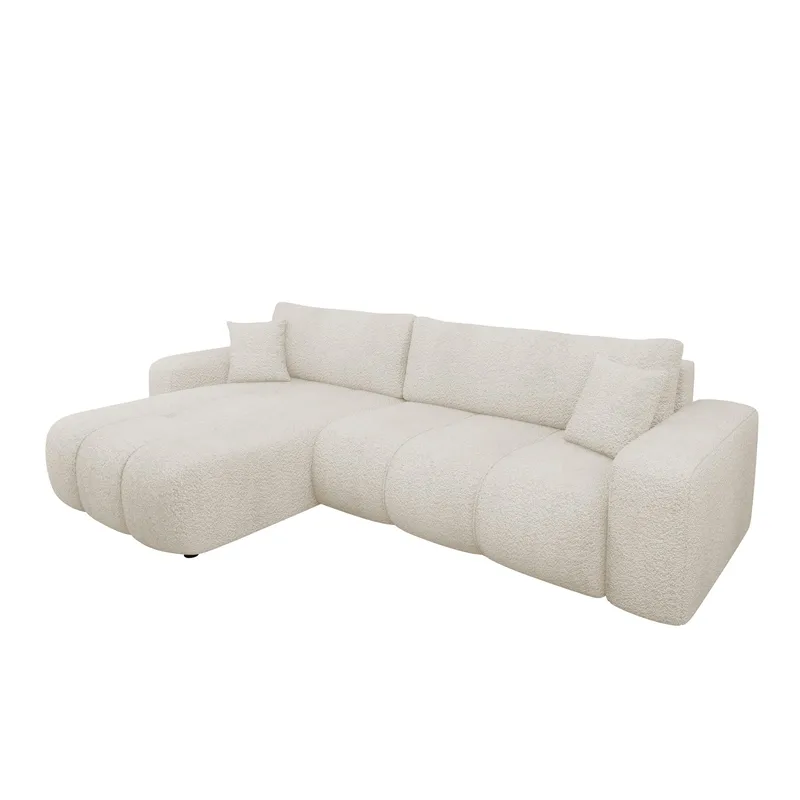 Flo Bäddsoffa med Divan 3-sits - Krämvit - Products - Möbler - Soffa - Bäddsoffa - Bäddsoffa divan