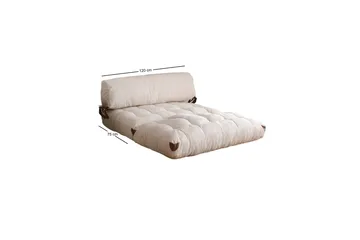 Fold Teddy Bäddsoffa Vit - Vit - Products - Möbler - Soffa - Bäddsoffa - 2 sits bäddsoffa