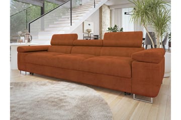 Gabina Bäddsoffa 3-sits i Chenille - Brun - Products - Möbler - Soffa - Bäddsoffa - 3 sits bäddsoffa