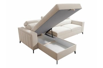 Galbally 3-sits Hörnbäddsoffa beige - Products - Möbler - Soffa - Bäddsoffa - Hörnbäddsoffa
