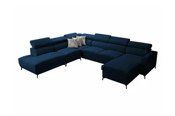 Galbally 5-sits Hörnbäddsoffa Dark blue - Products - Möbler - Soffa - Bäddsoffa - Hörnbäddsoffa