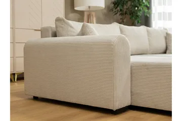 Handda Bäddsoffa med Divan 3-sits i Chenille - Marinblå - Products - Möbler - Soffa - Bäddsoffa - Bäddsoffa divan
