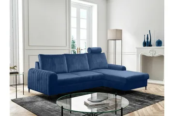 Kintore 3-sits Hörnbäddsoffa Dark blue - Products - Möbler - Soffa - Bäddsoffa - Hörnbäddsoffa