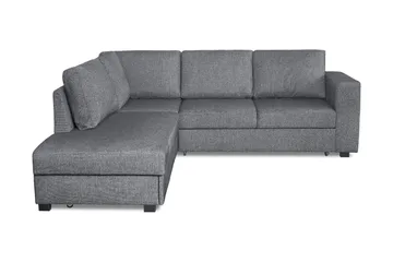 Leo Bäddsoffa 3-sits med Schäslong Vänster - Mellangrå - Products - Möbler - Soffa - Bäddsoffa - Bäddsoffa divan