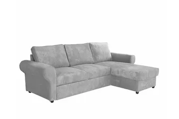 Midfeld 3-sits Hörnbäddsoffa Light grey/Dark grey - Products - Möbler - Soffa - Bäddsoffa - Hörnbäddsoffa