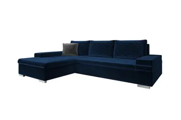 Naoma 3-sits Hörnbäddsoffa Dark blue - Products - Möbler - Soffa - Bäddsoffa - Bäddsoffa divan