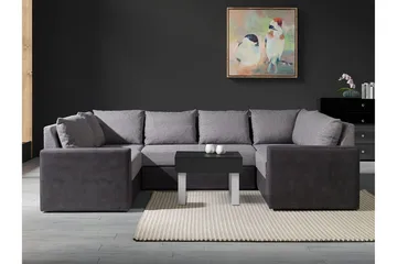 Staffin 4-sits Hörnbäddsoffa Light grey/Dark grey - Products - Möbler - Soffa - Bäddsoffa - Hörnbäddsoffa