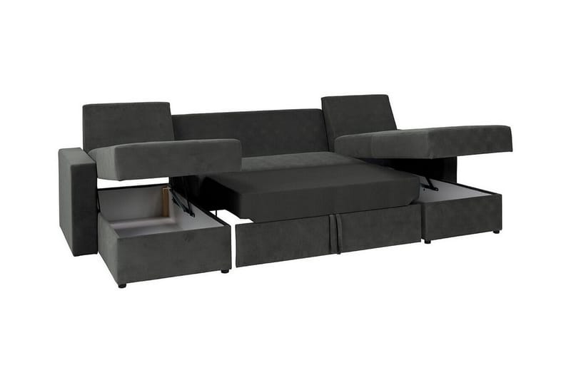 Staffin 4-sits Hörnbäddsoffa Ljusgrå - Products - Möbler - Soffa - Bäddsoffa - Hörnbäddsoffa