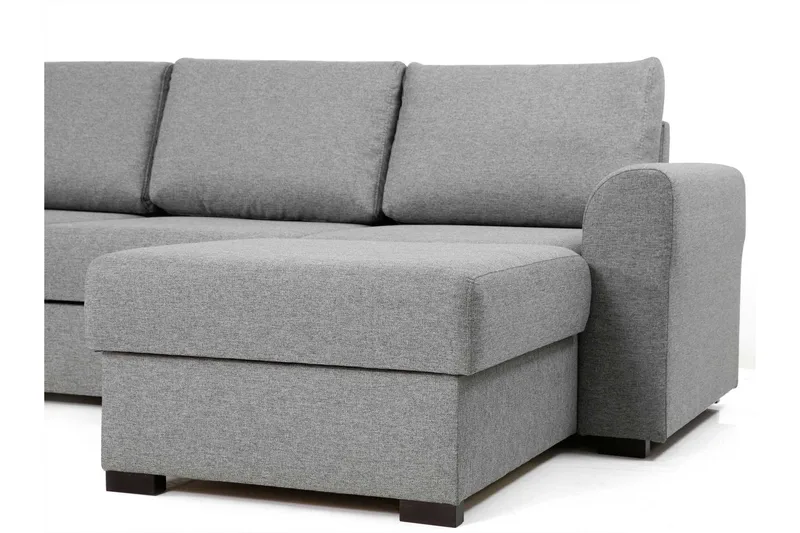 Taberk Bäddsoffa med Divan och Schäslong 4-sits - Grön - Products - Möbler - Soffa - Bäddsoffa - Bäddsoffa divan