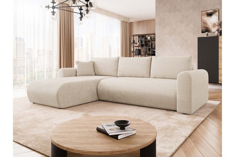 Tacon Bäddsoffa m. Divan 3-sits - Beige - Products - Möbler - Soffa - Bäddsoffa - Bäddsoffa divan