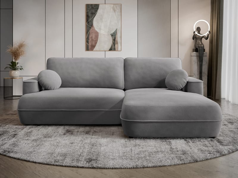 Uppland Bäddsoffa med Divan 3-sits - Grå - Products - Möbler - Soffa - Bäddsoffa - Bäddsoffa divan