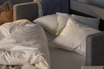 Willhelm Liten Bäddsoffa 2-sits 160 cm Bred - Grå / Ljusgrå - Products - Möbler - Soffa - Bäddsoffa - 2 sits bäddsoffa