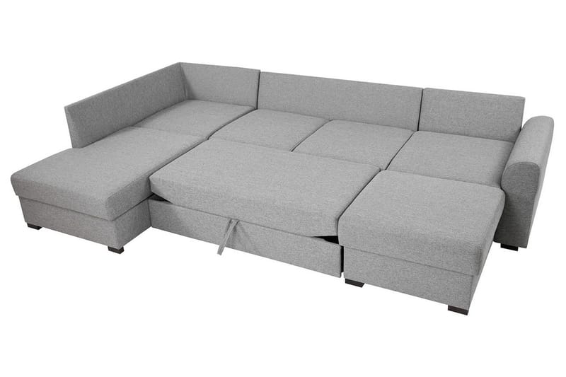 Wilma 6-sits Bäddsoffa - Mörkgrå/Svart - Products - Möbler - Soffa - Bäddsoffa - Bäddsoffa längsbäddad