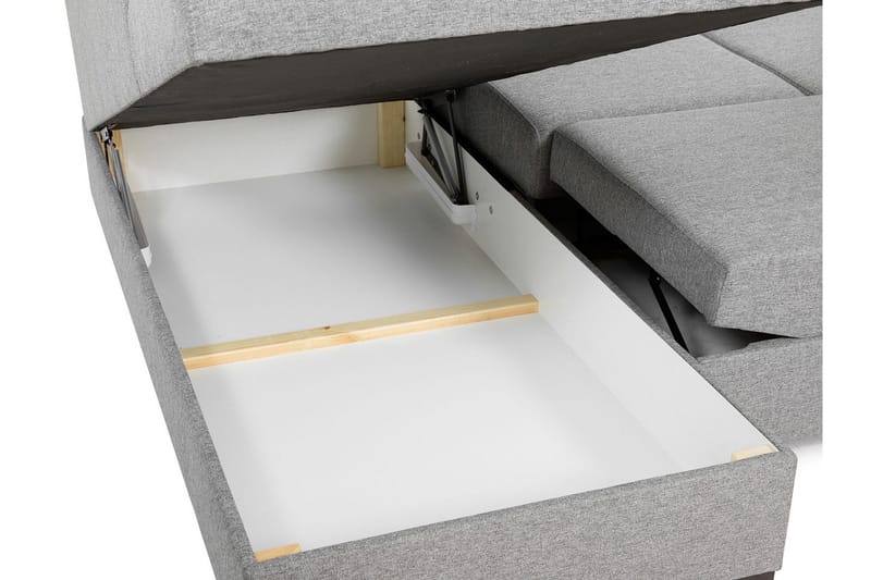Wilma 6-sits Divan Höger Bäddsoffa 305 cm - Grå - Products - Möbler - Soffa - Bäddsoffa - Bäddsoffa divan