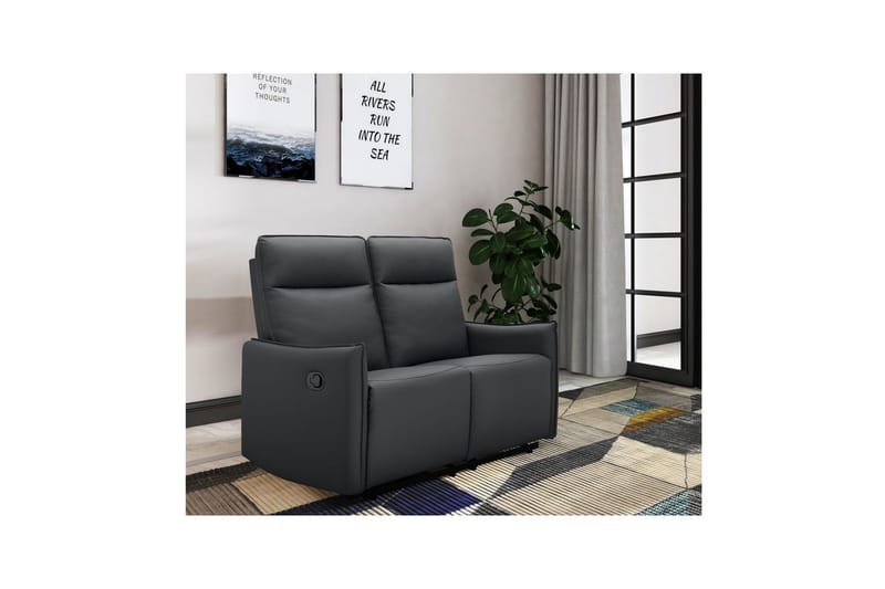 Lugo Reclinersoffa 2-sits - Svart - Products - Möbler - Soffa - Biosoffa & reclinersoffa - 2 sits biosoffa & reclinersoffa