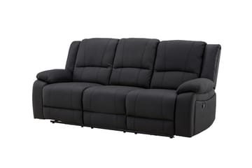 Reclinersoffa med hörn Comfort Living Singapore Reclinersoffa 3 sits Konstläder Black - Products - Möbler - Soffa - Biosoffa & reclinersoffa - 3 sits biosoffa & reclinersoffa