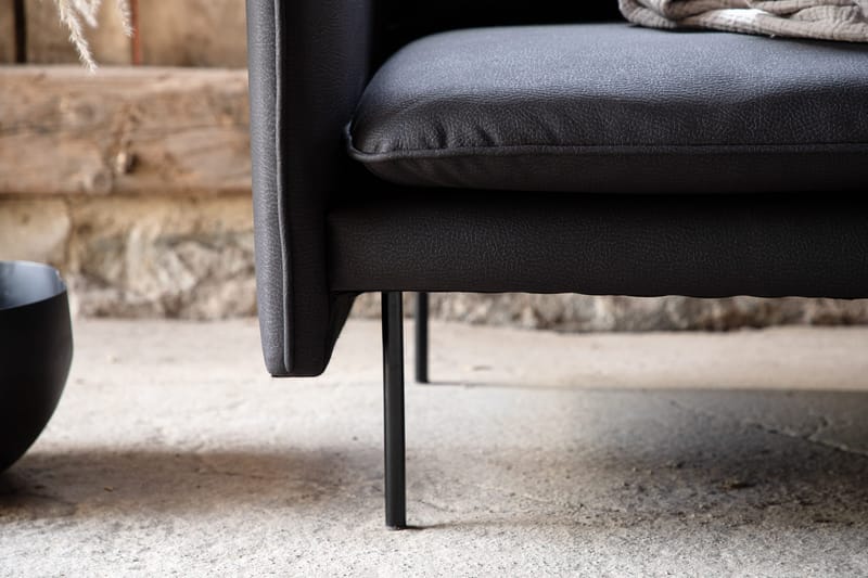 Brunskär Soffa 3-sits Svart - Vind - Products - Möbler - Soffa - 3 sits soffa