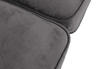 Chesterfield Lyx 2-sits Liten Sammetssoffa - Djup soffa 160 cm bred - Mörkgrå / Grå - Products - Möbler - Soffa - Sammetssoffa