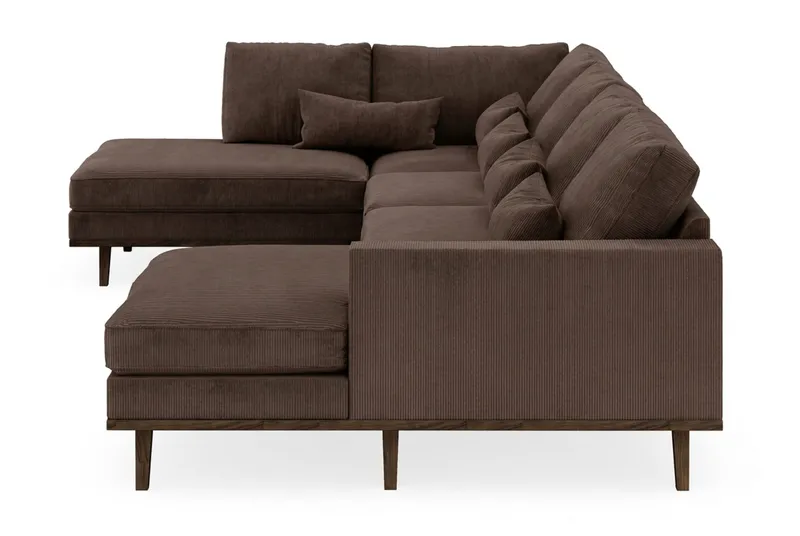 Copenhagen 5-sits Vänstervänd U-formad Large Soffa med Divan och Schäslong i Manchester - Mörkbrun - Products - Möbler - Soffa - U-soffa