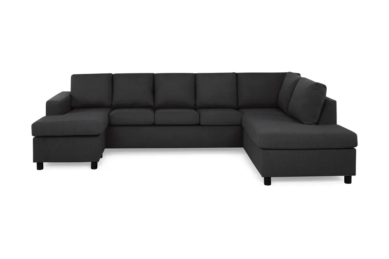 Crazy 5-sits Högervänd U-formad X-Large Soffa med Divan och Schäslong i Tyg - Antracit - Products - Möbler - Soffa - U-soffa