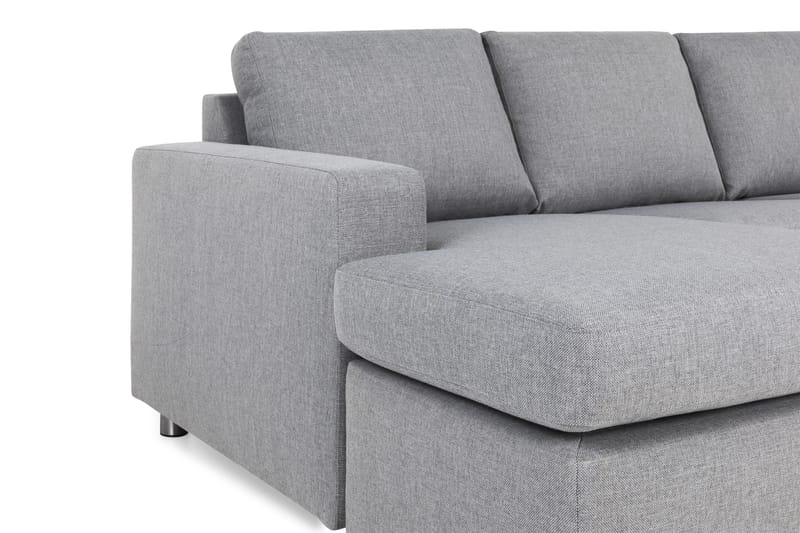 Crazy 5-sits Högervänd U-formad X-Large Soffa med Divan och Schäslong i Tyg - Grå - Products - Möbler - Soffa - U-soffa