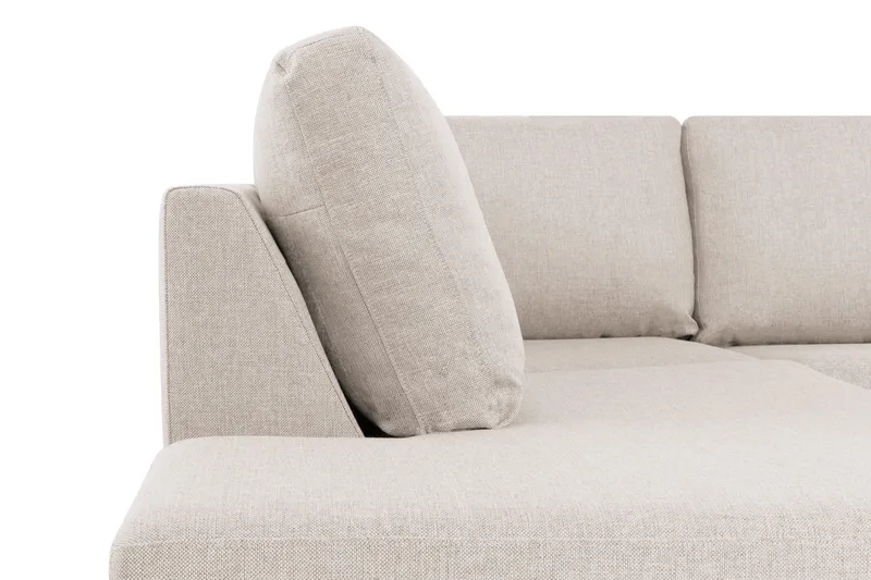 Crazy 5-sits Vänstervänd U-formad X-Large Soffa med Divan och Schäslong i Tyg - Beige - Products - Möbler - Soffa - U-soffa