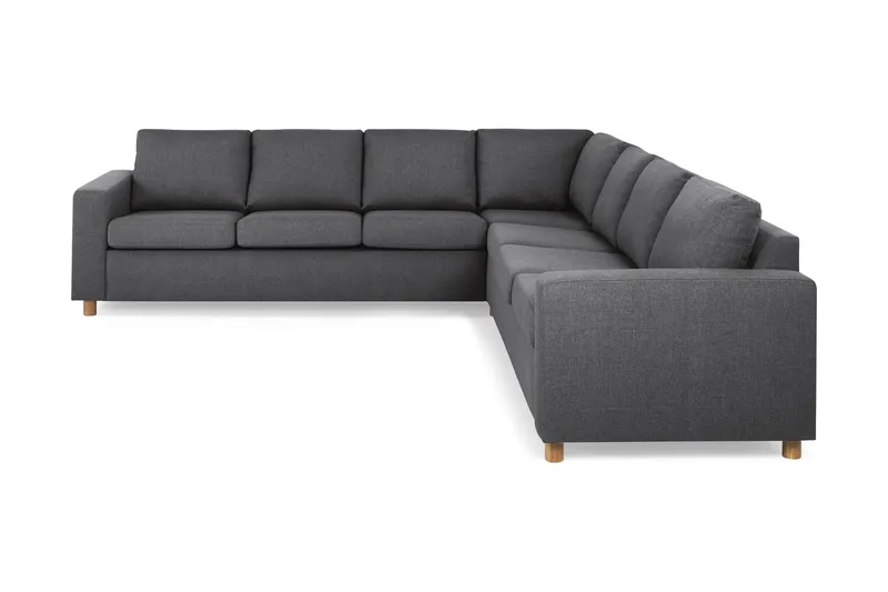 Crazy 6-sits Vändbar L-formad X-Large Hörnsoffa i Tyg - Mörkgrå - Products - Möbler - Soffa - Hörnsoffa