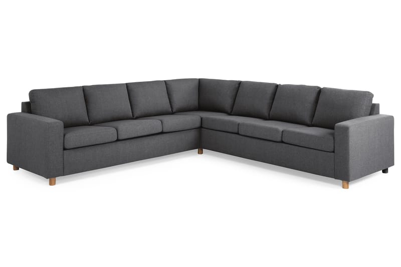 Crazy 6-sits Vändbar L-formad X-Large Hörnsoffa i Tyg - Mörkgrå - Products - Möbler - Soffa - Hörnsoffa
