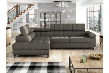 Amshyttan Soffa med Schäslong 3-sits - Brun - Products - Möbler - Soffa - Divansoffa & schäslongsoffa - 3 sits soffa med divan