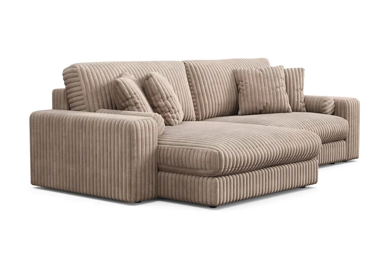 Arken Lyx 4-sits Vändbar L-formad Djup Divansoffa i Manchester - Greige - Products - Möbler - Soffa - Divansoffa & schäslongsoffa - 4 sits soffa med divan