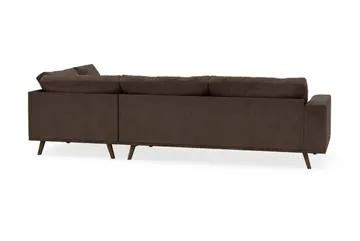 Copenhagen 4-sits Högervänd L-formad Schäslongsoffa i Manchester - Mörkbrun - Products - Möbler - Soffa - Divansoffa & schäslongsoffa - 4 sits soffa med divan
