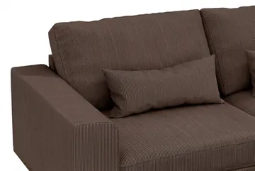 Copenhagen 4-sits Högervänd L-formad Schäslongsoffa i Manchester - Mörkbrun - Products - Möbler - Soffa - Divansoffa & schäslongsoffa - 4 sits soffa med divan