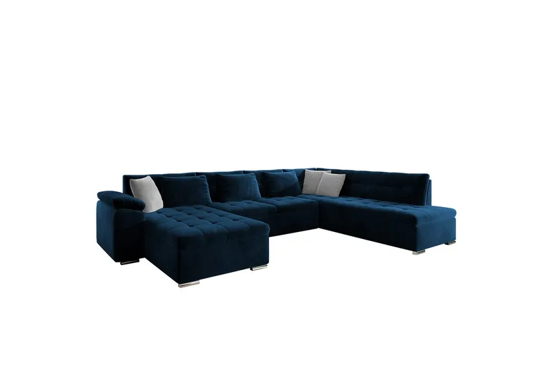 Dynir Soffa med Divan och Schäslong 4-sits - Blå - Products - Möbler - Soffa - Divansoffa & schäslongsoffa - 4 sits soffa med divan