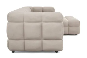 Elise 4-sits Bubblig Soffa med Divan Höger - Beige - Products - Möbler - Soffa - Divansoffa & schäslongsoffa - 4 sits soffa med divan