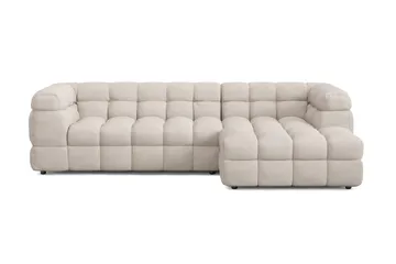 Elise 4-sits Bubblig Soffa med Divan Höger