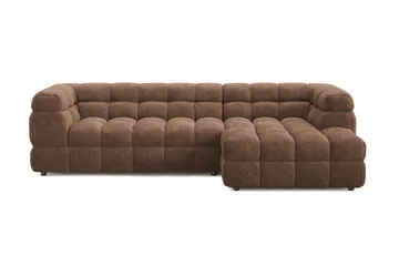 Elise 4-sits Bubblig Soffa med Divan Höger