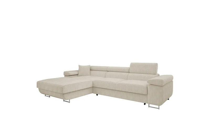Gabina Soffa med Divan 3-sits - Beige - Products - Möbler - Soffa - Divansoffa & schäslongsoffa - 3 sits soffa med divan