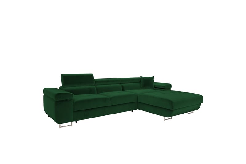 Gabina Soffa med Divan 3-sits - Grön - Products - Möbler - Soffa - Divansoffa & schäslongsoffa - 3 sits soffa med divan