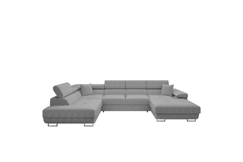 Gabina Soffa med Divan och Schäslong 4-sits - Ljusgrå - Products - Möbler - Soffa - Divansoffa & schäslongsoffa - 4 sits soffa med divan