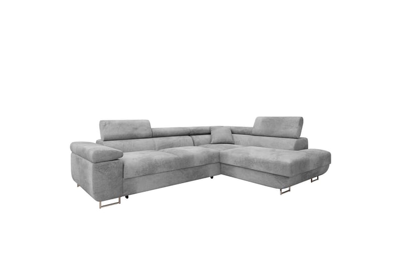 Gabina Soffa med Schäslong 3-sits - Grå - Products - Möbler - Soffa - Divansoffa & schäslongsoffa - 3 sits soffa med divan