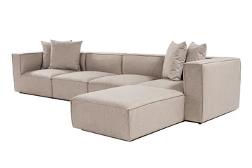 Gregor Soffa med Divan 4-sits - Sand beige - Products - Möbler - Soffa - Divansoffa & schäslongsoffa - 4 sits soffa med divan