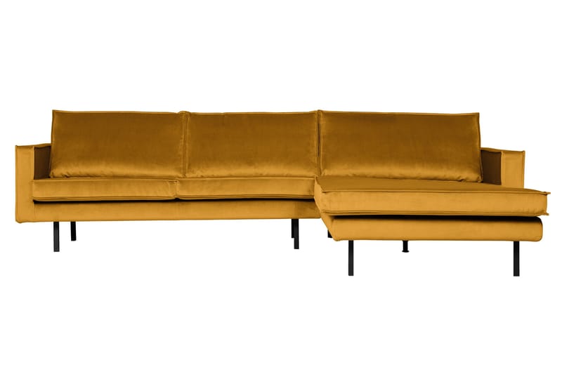 Lissbon Divansoffa Höger - Ochre - Products - Möbler - Soffa - Divansoffa & schäslongsoffa - 3 sits soffa med divan